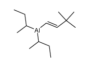(E)-di-sec-butyl(3,3-dimethylbut-1-en-1-yl)aluminum Structure