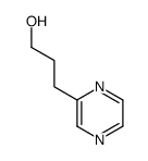 3-Pyrazin-2-yl-propan-1-ol结构式