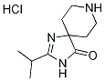 2-Isopropyl-1,3,8-triazaspiro[4.5]dec-1-en-4-one hydrochloride Structure