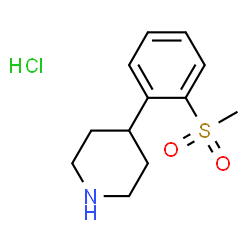 Piperidine, 4-[2-(methylsulfonyl)phenyl]-结构式