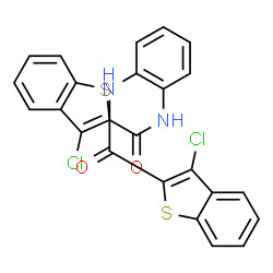N,N'-1,2-Phenylenebis(3-chloro-1-benzothiophene-2-carboxamide) Structure