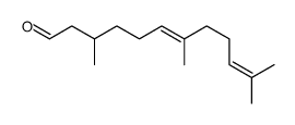 (6Z)-3,7,11-trimethyldodeca-6,10-dienal结构式