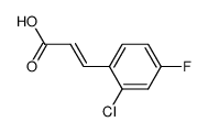 (E)-3-(2-Chloro-4-fluorophenyl)acrylic acid Structure