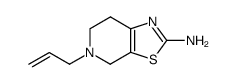 5-allyl-4,5,6,7-tetrahydro-thiazolo[5,4-c]pyridin-2-ylamine Structure