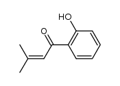 1-(2-hydroxyphenyl)-3-methyl-2-buten-1-one结构式