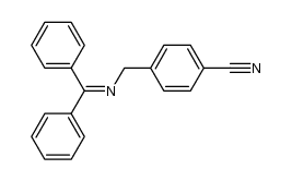 N-(diphenylmethylene)-4-cyanobenzylamine结构式