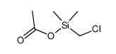 (chloromethyl)dimethylacetoxysilane Structure