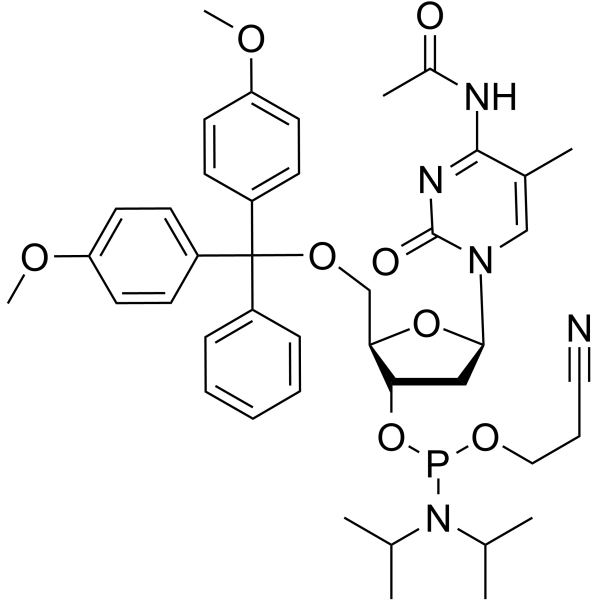 5-Me-dC(Ac) amidite structure