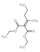 diethyl 2-pentan-2-ylidenepropanedioate structure