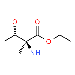 D-Isovaline, 3-hydroxy-, ethyl ester, (3S)-rel- (9CI) Structure