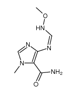 4-{[(methoxyamino)methylene]amino}-1-methyl-1H-imidazole-5-carboxamide结构式