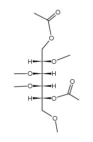 1-O,5-O-Diacetyl-2-O,3-O,4-O,6-O-tetramethyl-D-manno-hexitol结构式