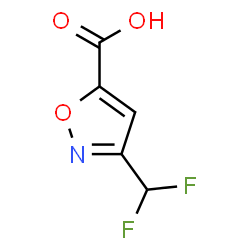 3-(difluoromethyl)isoxazole-5-carboxylic acid Structure