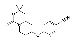 tert-butyl 4-(5-cyanopyridin-2-yl)oxypiperidine-1-carboxylate Structure