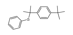 2-(4-tert-butylphenyl)-2-(phenylsulfanyl)propane结构式