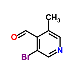 3-溴-5-甲基吡啶-4-甲醛结构式
