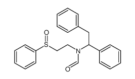N-(1,2-diphenylethyl)-N-(2-(phenylsulfinyl)ethyl)formamide结构式