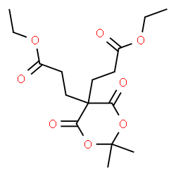 Diethyl 3,3'-(2,2-dimethyl-4,6-dioxo-1,3-dioxane-5,5-diyl)dipropanoate结构式