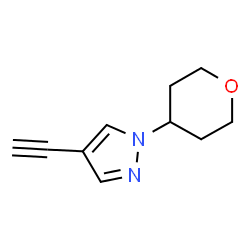 4-Ethynyl-1-(4-tetrahydropyranyl)-1H-pyrazole structure