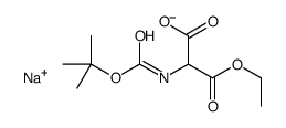 sodium,3-ethoxy-2-[(2-methylpropan-2-yl)oxycarbonylamino]-3-oxopropanoate Structure