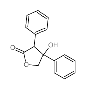 4-hydroxy-3,4-diphenyl-oxolan-2-one结构式
