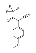 4,4,4-TRIFLUORO-2-(4-METHOXY-PHENYL)-3-OXO-BUTYRONITRILE结构式