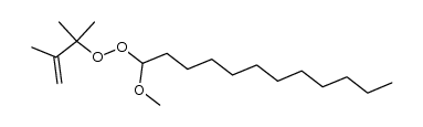 2,3-dimethyl-2-(1-methoxydodecyl)peroxybut-3-ene Structure