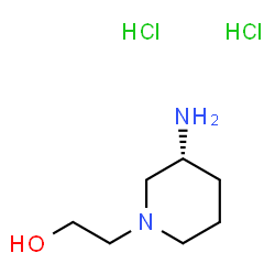 (R)-2-(3-Aminopiperidin-1-yl)ethanol hydrochloride structure