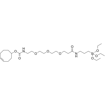 TCO-PEG3-amide-C3-triethoxysilane结构式