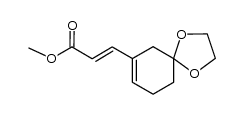 3-(1,4-dioxaspiro[4.5]dec-7-en-7-yl)acrylic acid methyl ester结构式