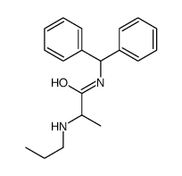 N-benzhydryl-2-(propylamino)propanamide Structure