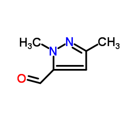 1,3-Dimethyl-1H-pyrazole-5-carbaldehyde structure