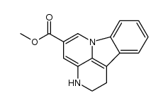 methyl 2,3-dihydro-1H-indolo[3,2,1-de][1,5]naphthyridine-5-carboxylate结构式