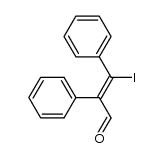(Z)-3-iodo-2,3-diphenylacrylaldehyde结构式
