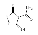 1,2-Dithiolane-4-carboxamide,3-imino-5-thioxo- Structure