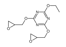 4,6-bis(2,3-epoxypropoxy)-2-ethoxy-1,3,5-triazine结构式