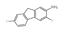 9H-Fluoren-2-amine,3,7-difluoro-结构式