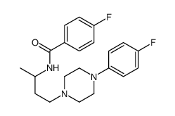 p-Fluoro-N-[3-[4-(p-fluorophenyl)-1-piperazinyl]-1-methylpropyl]benzamide结构式