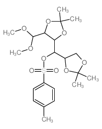 D-Glucose,2,3:5,6-bis-O-(1-methylethylidene)-, dimethyl acetal, 4-methylbenzenesulfonate(9CI)结构式