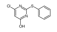 6-chloro-2-phenylsulfanyl-1H-pyrimidin-4-one结构式