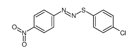 (4-chlorophenyl)sulfanyl-(4-nitrophenyl)diazene结构式