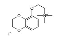 2-(2,3-dihydro-1,4-benzodioxin-5-yloxy)ethyl-trimethylazanium,iodide结构式