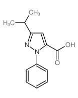 2-phenyl-5-propan-2-ylpyrazole-3-carboxylic acid Structure