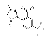 5-methyl-2-[2-nitro-4-(trifluoromethyl)phenyl]-4H-pyrazol-3-one Structure