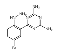 1,3,5-Triazine-2,4-diamine,6-(5-bromo-2-hydrazinylphenyl)-结构式
