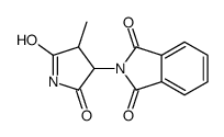 2-(4-methyl-2,5-dioxopyrrolidin-3-yl)isoindole-1,3-dione结构式