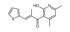 4,6-dimethyl-3-[2-methyl-3-(2-thienyl)acryloyl]-2(1H)-pyridinone picture