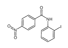 N-(2-iodophenyl)-4-nitrobenzamide结构式