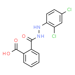 2-([2-(2,4-DICHLOROPHENYL)HYDRAZINO]CARBONYL)BENZENECARBOXYLIC ACID结构式