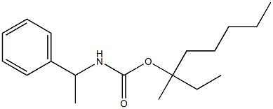 (α-Methylbenzyl)carbamic acid 1-ethyl-1-methylhexyl ester structure